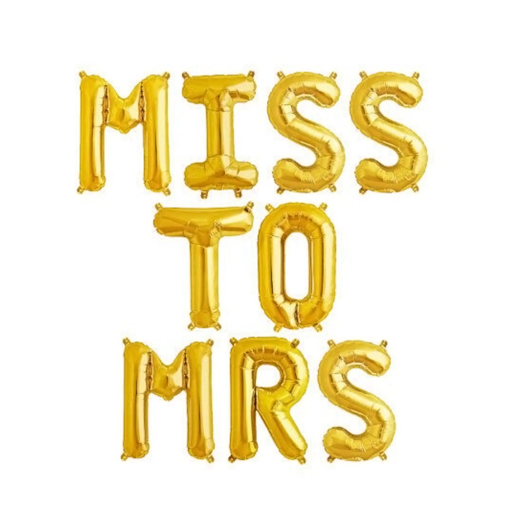 Banner Miss to Mrs gold