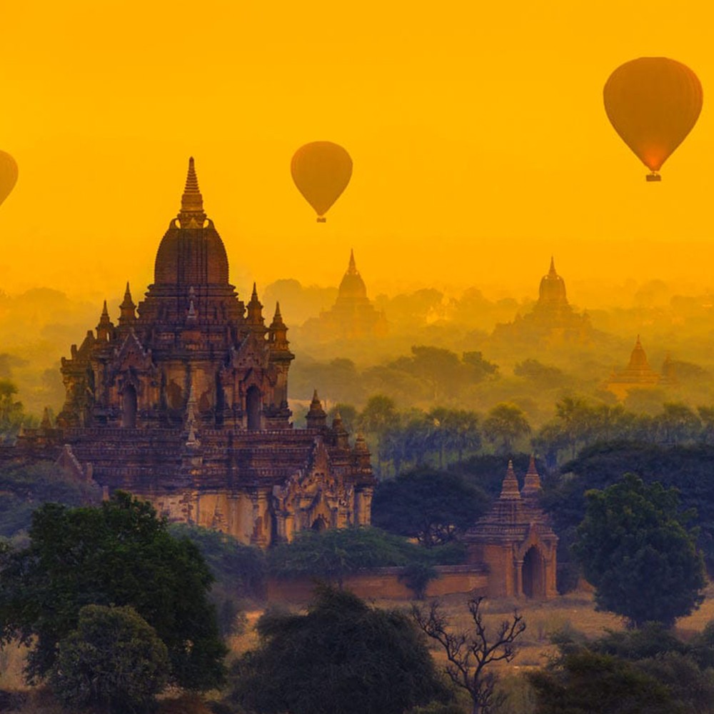 Viaje en globo por Bagan, Myanmar 