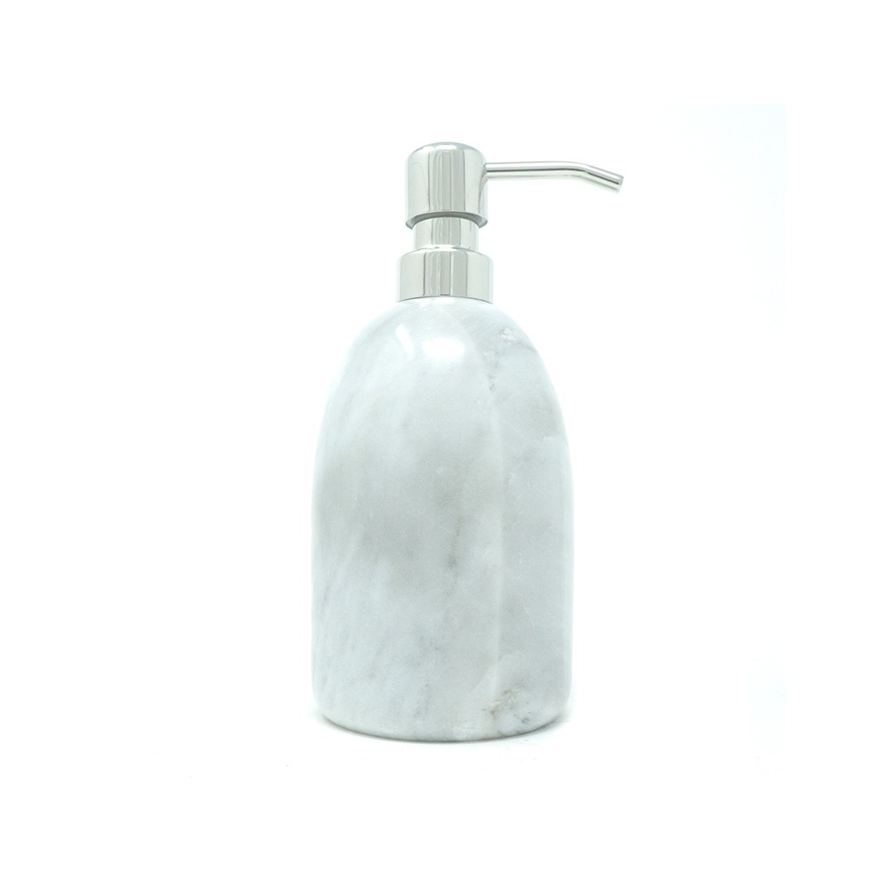 Dispensador de jabón de Mármol Natural en Blanco Bego