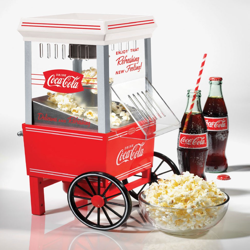 Popcorn Maker Hot Air Coca Cola