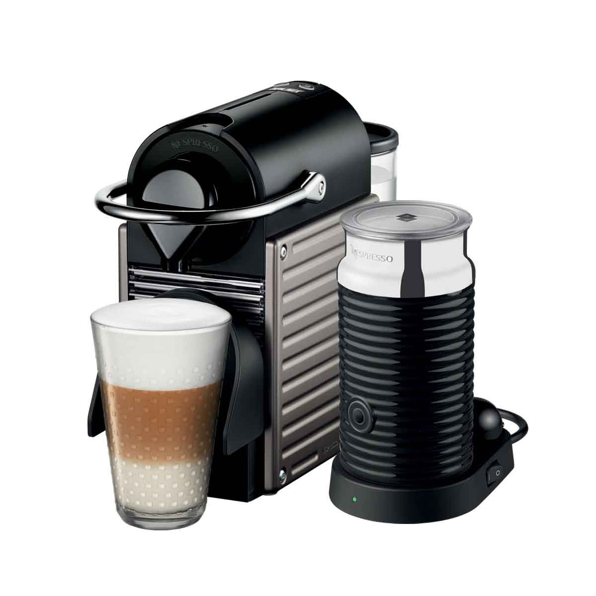 Combo cafetera Pixie Electric Titan y Aeroccino 3 Nespresso