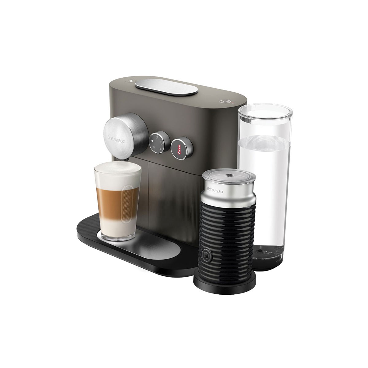 Combo cafetera Expert & Milk Anthracite Grey Nespresso