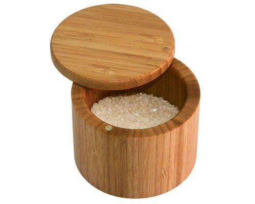 estante Miseria Desnudo Recipiente Para Sal/Azúcar De Bamboo