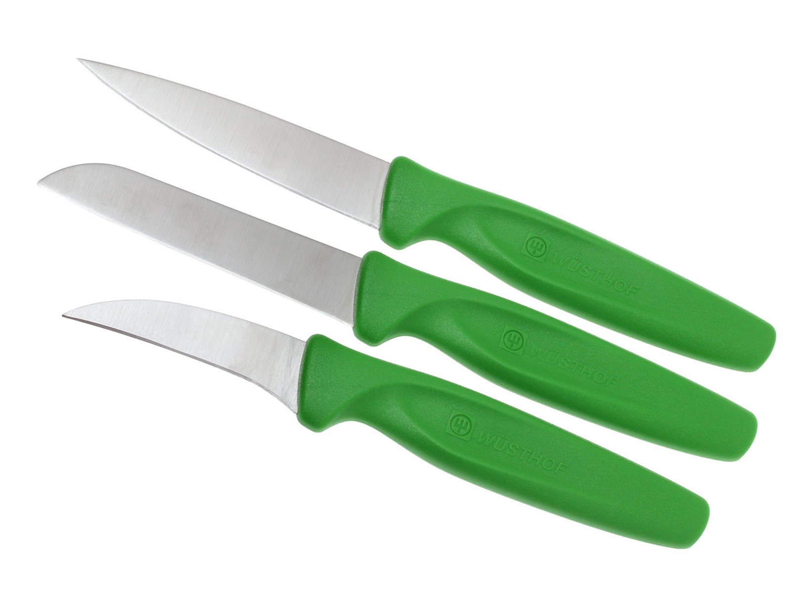 Set de 3 Cuchillos para Cocina Verde Acero Inox