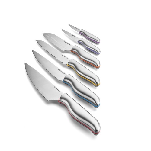 Set de cuchillos con distinción de color 12 pzs