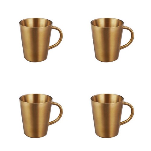 Set de 4 Mugs Dorados