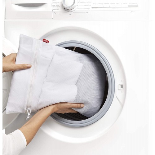 Bolsa de lavado para ropa mediana blanco 50x70 cm Rayen