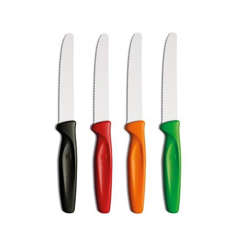 Set de 4 Cuchillos Universales de Colores Acero Inox