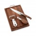 Bar Tool Set Crafthouse - tabla de nogal, cuchillo de bar, cuchilla artística y pelador