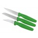 Set de 3 Cuchillos para Cocina Verde Acero Inox